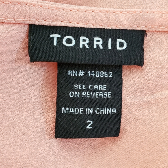 Torrid Hi-Lo Flowing Blouse - Picture 8 of 12